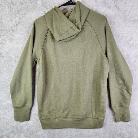 Mens All In Motion Olive Geen Pullover Fleece Hoodie Drawstring Long Sleeve S - Picture 3 of 6